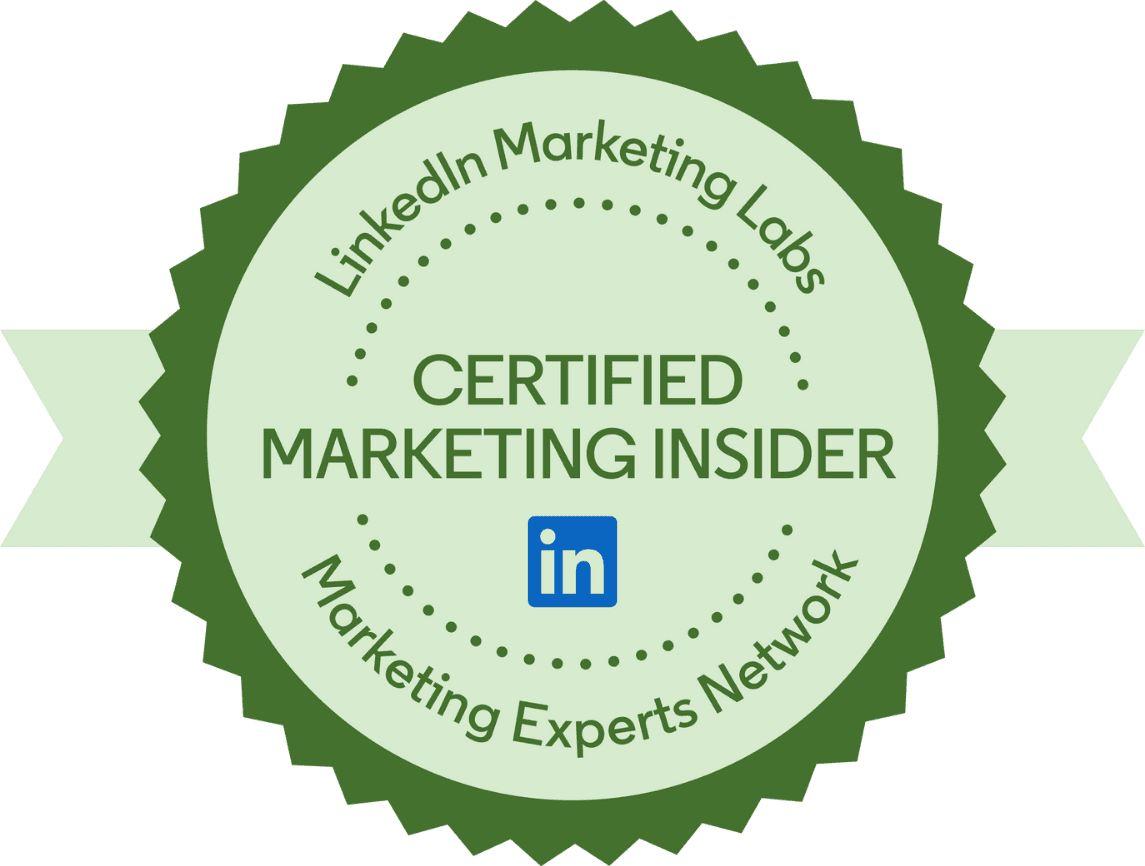 LinkedIn Certified Marketing Insider Badge